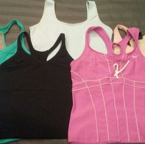 5 athletic tank tops (Nike/Aspire)